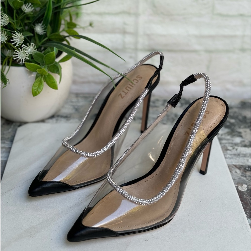 Schutz Audrey Slingback Pointed Toe Pump women size 6.5 - Picture 9 of 11